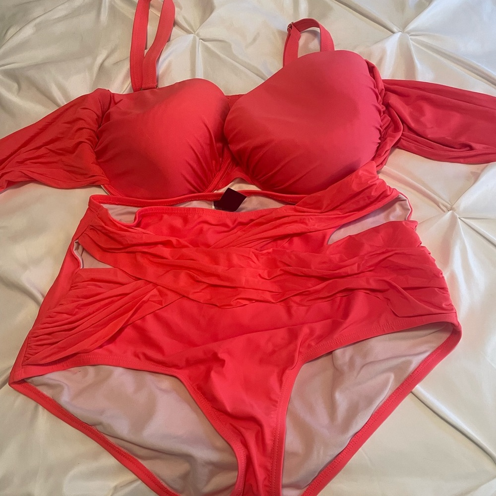 Plus size bikini set from the Gabi Fresh collection and Swimsuits for All.